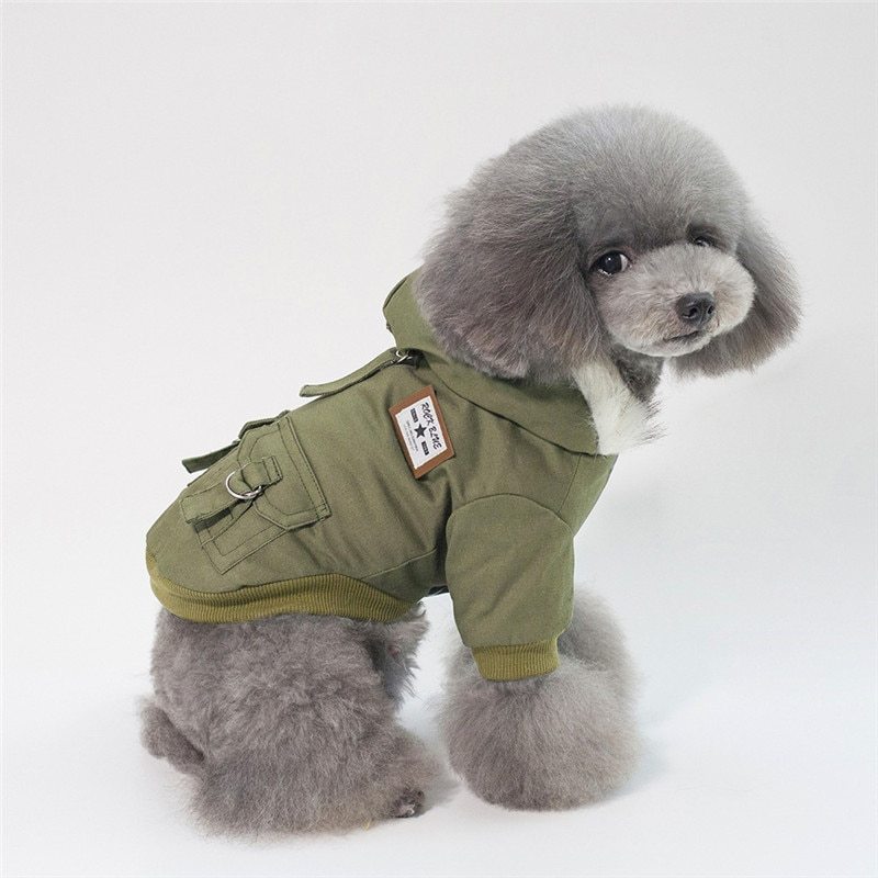 WhiskerWash PupCap™ – Dog Coat with Built-In Hat