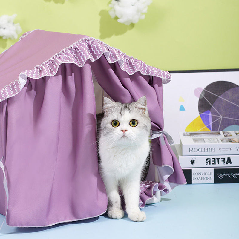 WhiskerWash removable and washable cat villa