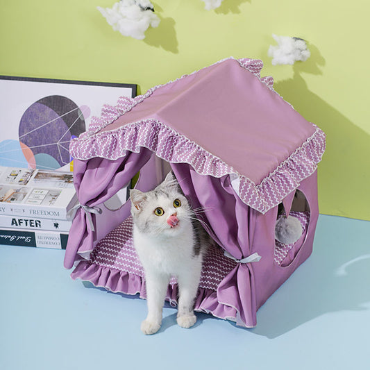 WhiskerWash removable and washable cat villa