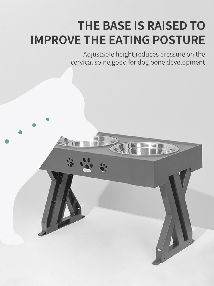 WhiskerWash FoldaBowl™ – Stainless Steel Collapsible Pet Feeder