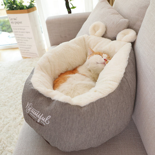 WhiskerWash SnuggleSack™ Warming Pet Bed
- Soft Sleeping Bag Cushion for Puppies & Small Dogs