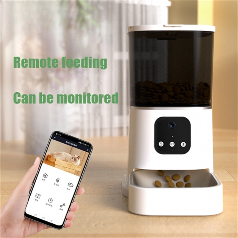 WhiskerWash SmartFeast™ – WiFi Automatic Pet Feeder with Voice & App Control