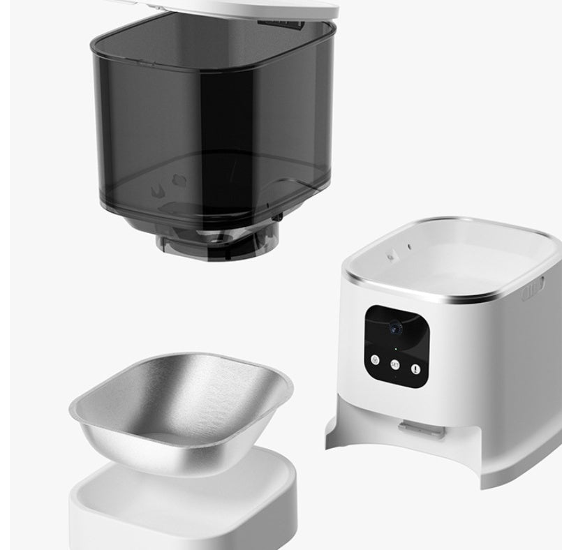 WhiskerWash SmartFeast™ – WiFi Automatic Pet Feeder with Voice & App Control