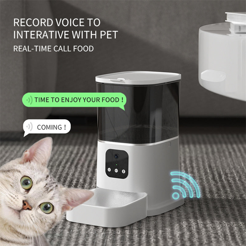 WhiskerWash SmartFeast™ – WiFi Automatic Pet Feeder with Voice & App Control