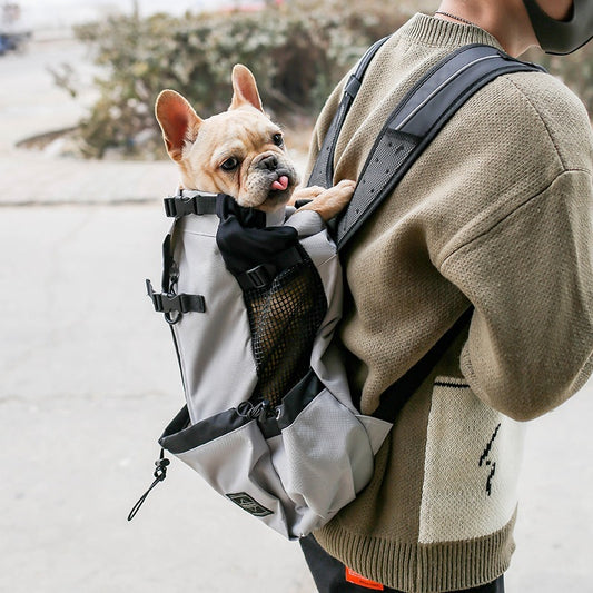 WhiskerWash PawPorter™ – Double Shoulder Travel Carrier Backpack
