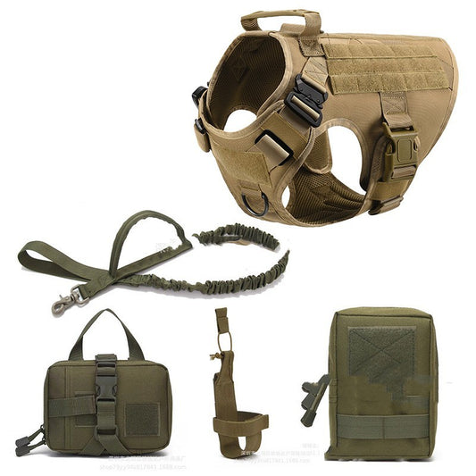 WhiskerWash K9Command™ – Tactical Dog Harness & Leash Set
