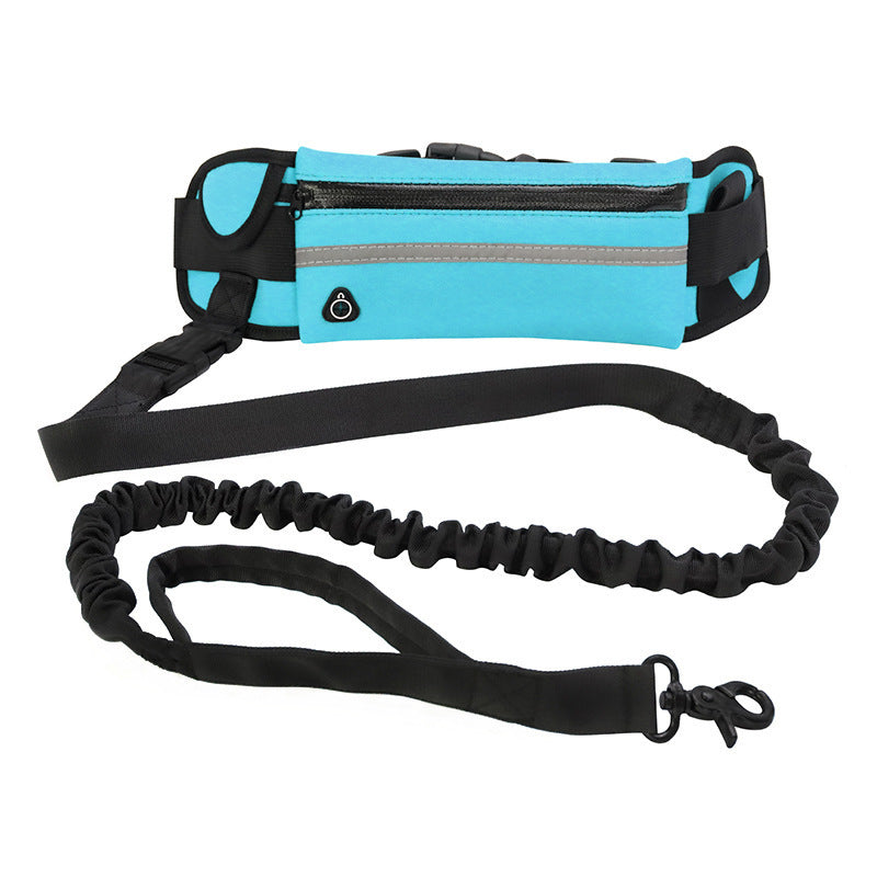 WhiskerWash FreeStride™ Hands-Free Dog Leash Belt
- With Shock-Absorbing Bungee, Phone Pocket & Water Bottle Holder – For Dogs up to 180 lbs