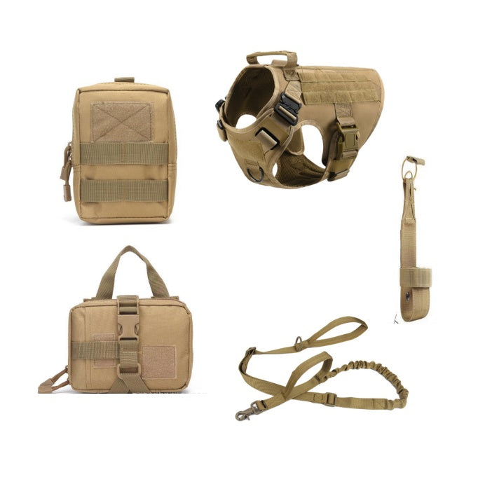 WhiskerWash K9Command™ – Tactical Dog Harness & Leash Set